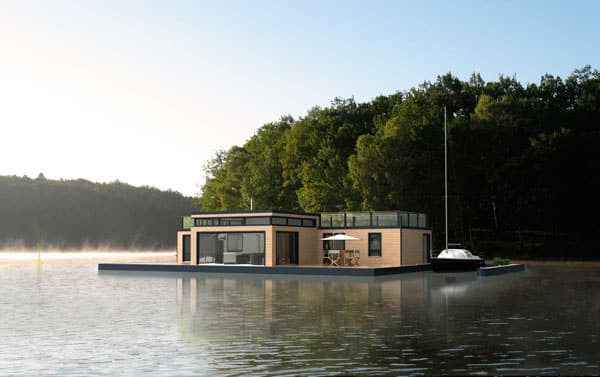 maison modulaire flottante
