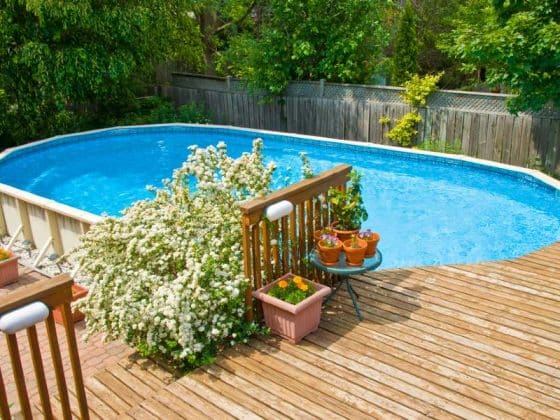 Piscine hors sol en bois