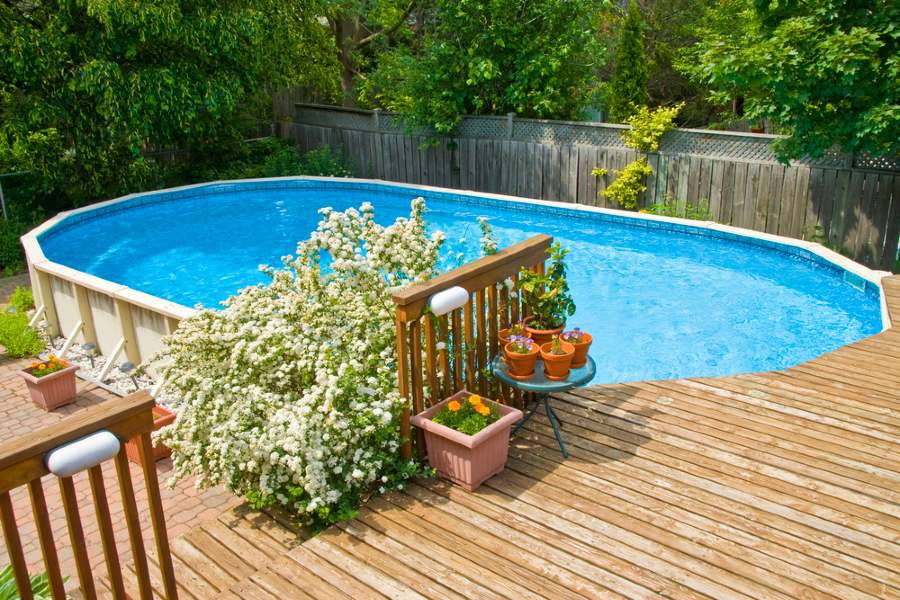 Piscine hors sol en bois