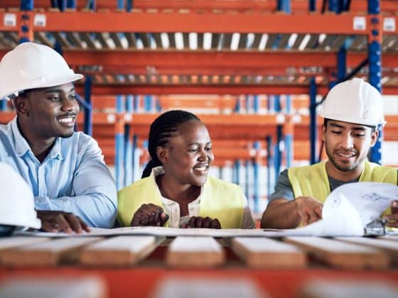 jeunes apprenants dans le métier de la construction