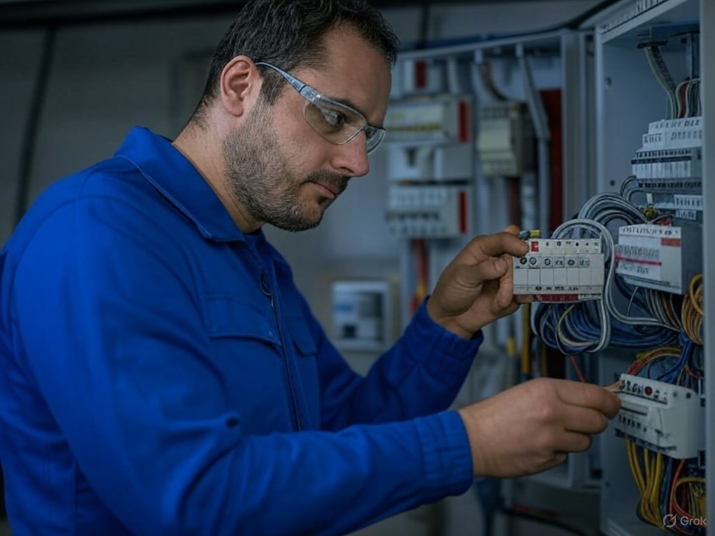 un électricien
