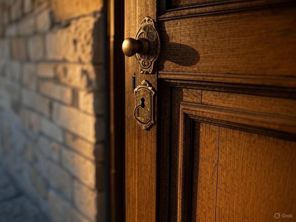 porte avec serrure