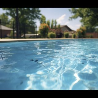Vue sur piscine