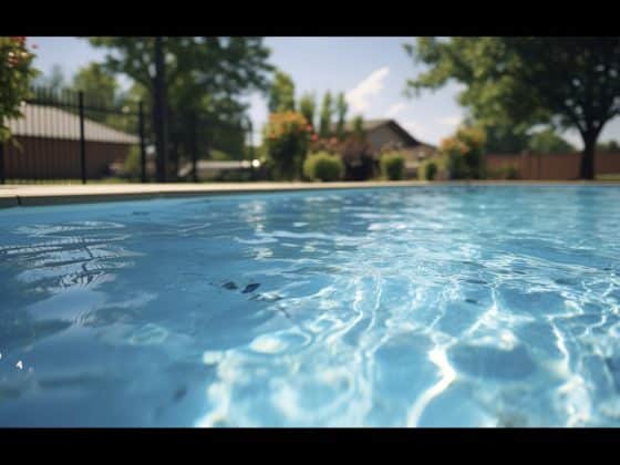 Vue sur piscine