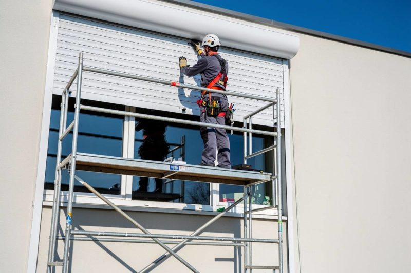 echafaudage reparation volet